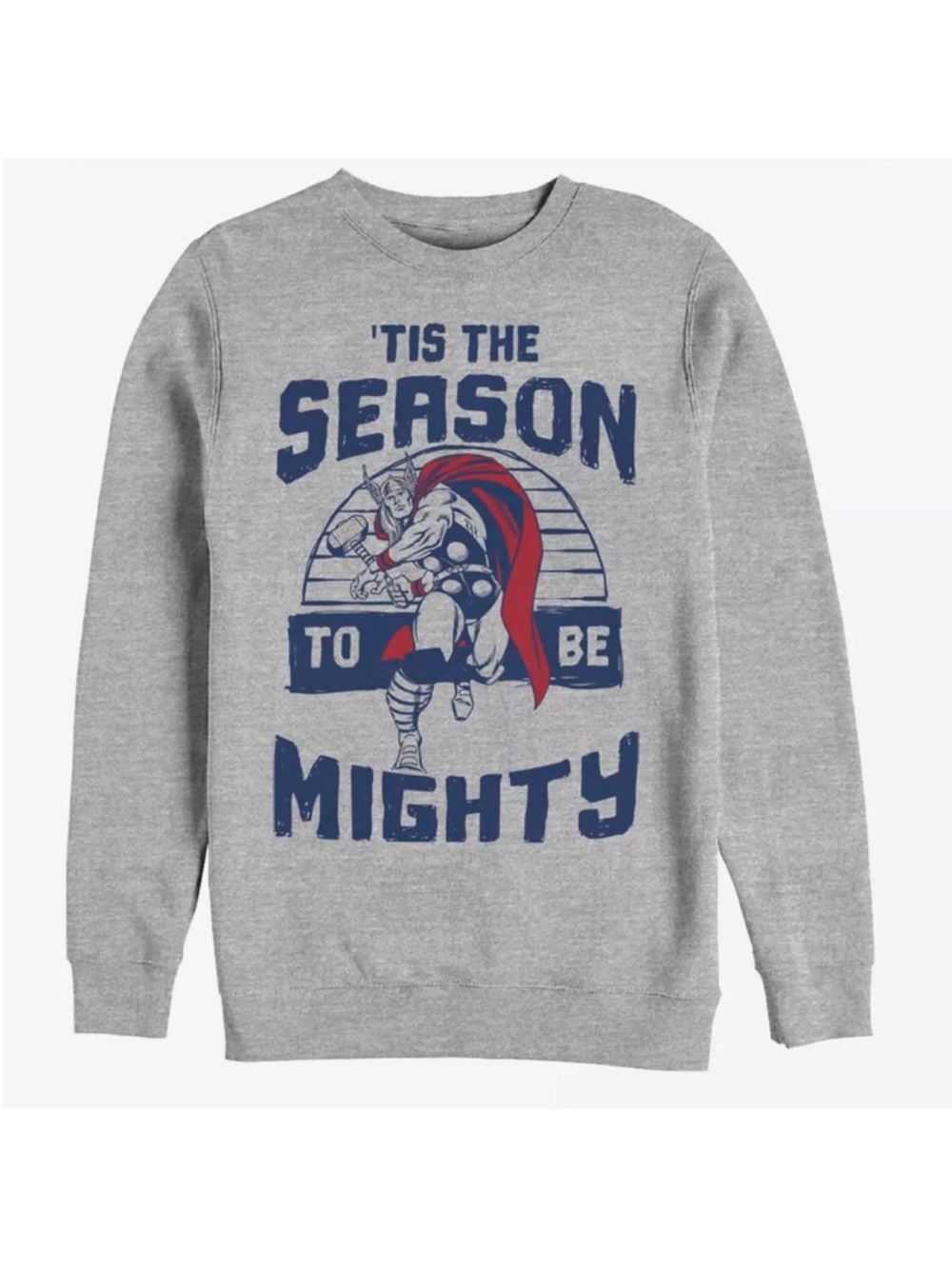 Marvel Thor Mighty Season Holiday Crewneck Sweatshirt